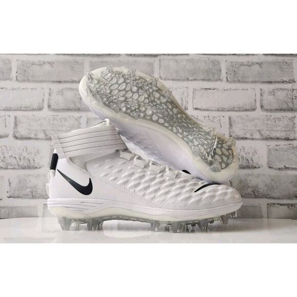 Nike Force Savage Pro 2 Football Cleats White Black Men's Size 8 AH4000-100 - Picture 1 of 6